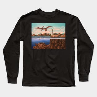 Pteranodon Pond Long Sleeve T-Shirt